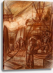 Постер Мигем Юджин Ван Het schip wordt gelost