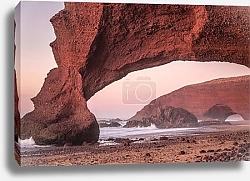 Постер Красные арки пляжа Легзира, Марокко, Сиди Ифни