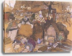 Постер Брюкер Жюль Старый рынок в Генте