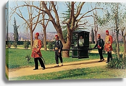 Постер Зонаро Фаусто The Daughter of the English Ambassador Riding in a Palanquin