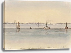 Постер Сеймур Майкл 30 июля 1846 года, в Нью-Йорк с реки Раритан