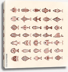 Постер Набор рыб