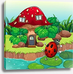 Постер Домик-гриб