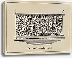 Постер Вербеке Люсьен Balcony Railing