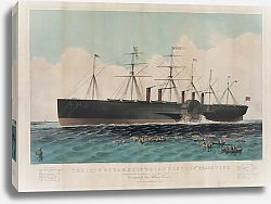 Постер Куррье&Ивес The iron steam ship ‘Great Eastern’ 22,500 tons; constructed under the direction of I.K. Brunel, F.R.S. — D.C.L. commanded by Capt. William Harrison