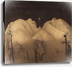 Постер Сольберг Гарольд Зимняя ночь в горах. Изучать