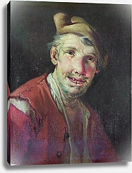 Постер Неизвестен Голова мужчины в красном