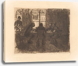 Постер Коллвиц Кете Vier Männer in der Kneipe