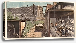 Постер Эру Бруно Kochsalzgewinnung. Saline.