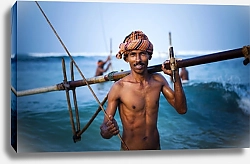 Постер Веселый рыбак, Шри-Ланка