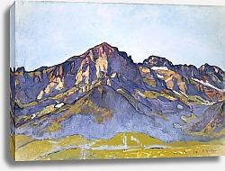 Постер Ходлер Фердинанд The Dents Blanches At Champéry In The Morning Sun