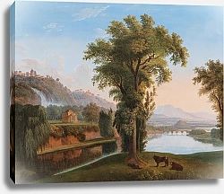 Постер Неизвестен A Vast Landscape with a View of the Tivoli Falls