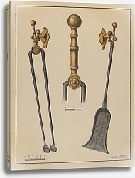 Постер Корх Ганс Fire Tongs, Shovel, and Jamb Hooks