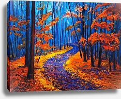 Постер Тропинка в осеннем лесу 2