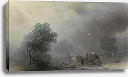 Постер Пейзажи Ивана Айвазовского Карета в шторм