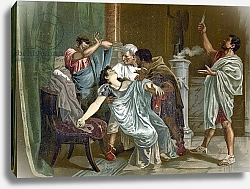 Постер Школа: Испанская 19в. Death of Lucretia