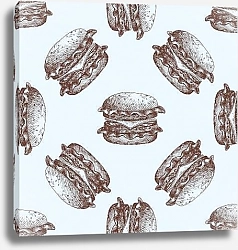 Постер Гамбургеры, эскиз