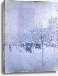 Постер Хассам Чильд Поздний вечер, Нью-Йорк, зима