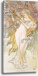Постер Муха Альфонс Spring; Printemps, c.1896