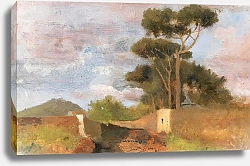 Постер Россано Федерико Naples, A View of Vesuvius from Portici