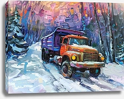 Постер Path through the snow