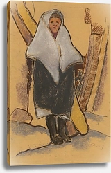 Постер Палугяй Золо Girl in a White Woolen Scarf