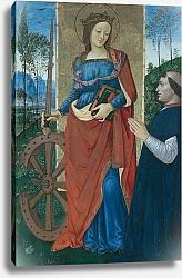 Постер Святая Катерина Александрийская с дарителем