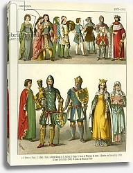 Постер Критцмейстер Альберт (грав) German Costume 1300-1350