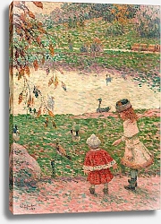 Постер Шуффенекер Клод Дети в парке Монсури