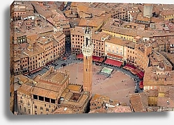 Постер Италия. Сиена. Панорама