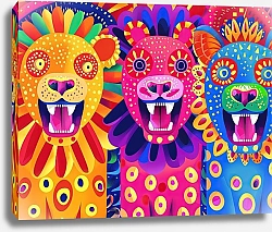 Постер Dotted animals. Animals at the carnival №13