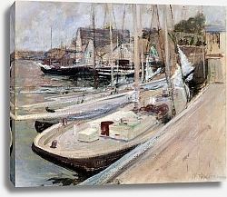 Постер Твачтман Джон Рыбацкие лодки в Глостере