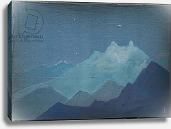 Постер Рерих Николай Himalayas, Moonlit Mountains, sketch, 1933