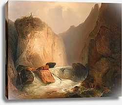 Постер Шифтер Адальберт Felspartie – Moldauenge bei Hohenfurt