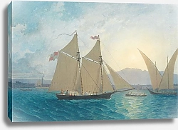 Постер Дэнби Франсис The Launch of ‘La Sorciére’ on the Lake of Geneva