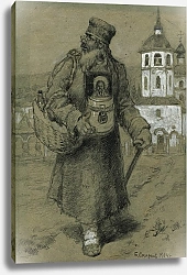 Постер Смирнов Борис Васильевич A Monk Collecting Taxes for the Construction of the Church in Irkutsk.