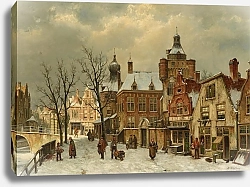 Постер Коэкокк Вильям Belebter Platz in Rotterdam