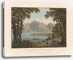 Постер Лори Габриэль Младшая Vue de l’extrémité du Lac de Genève, et de l’entrée du Rhône près le Boveret