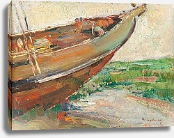 Постер Лебур Альбер Fishing Boat On The Shore