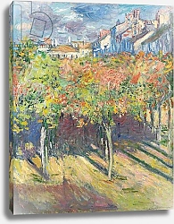 Постер Моне Клод (Claude Monet) The Lime Trees at Poissy; Les tilleuls a Poissy, 1882