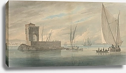 Постер Кармайкл Джон Побережье Италии с островным судоходством