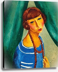 Постер Кислинг Моисей Портрет Маргариты Грос, сестры мадам Рене Кислинг