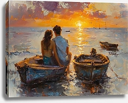 Постер Two in a boat