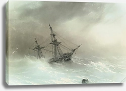 Постер Пейзажи Ивана Айвазовского Корабль В Штормовом море