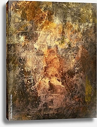 Постер Абстрактная гранж текстура в коричневых тонах