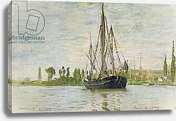Постер Моне Клод (Claude Monet) The Chasse-Marée at Anchor, c.1871-72