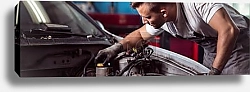 Постер Ремонт двигателя автомобиля