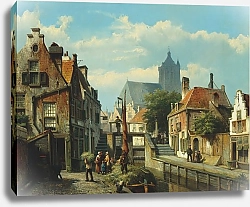 Постер Коэкокк Вильям Разгрузка баржи с сеном