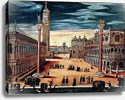 Постер Школа: Итальянская 16в. The Piazzetta di San Marco, Venice