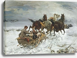Постер Веруш-Ковальски Альфред Horse-Drawn Sleigh
